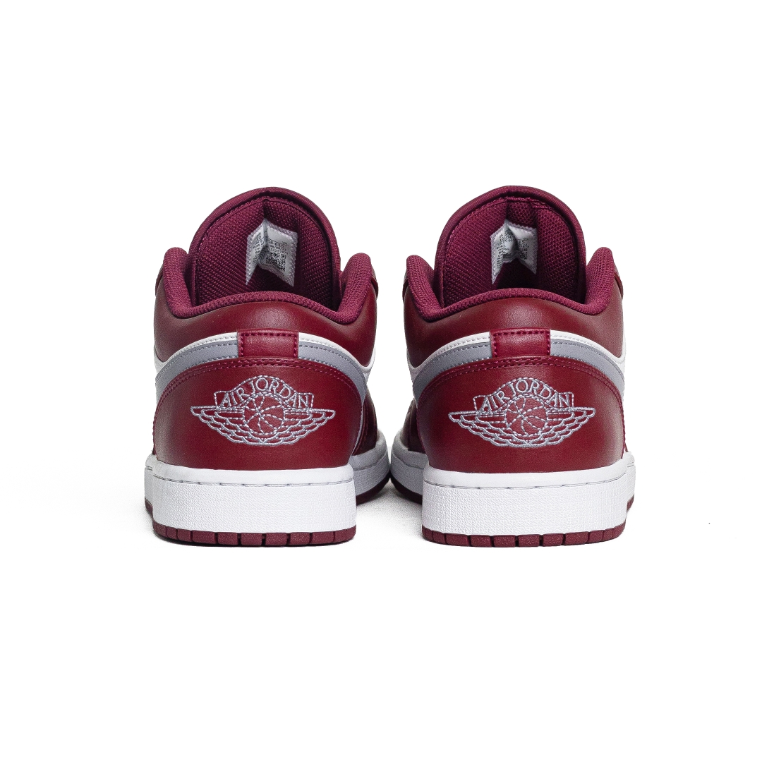 Nike Air Jordan 1 Low White Bordeaux 553558-615