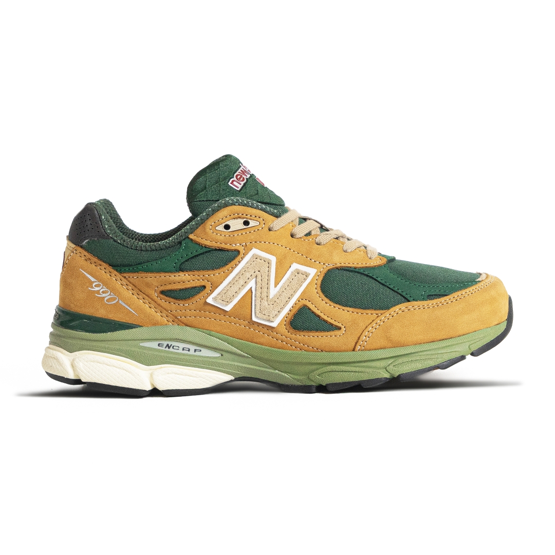 New Balance 990v3 MiUSA Teddy Santis Tan Green M990WG3