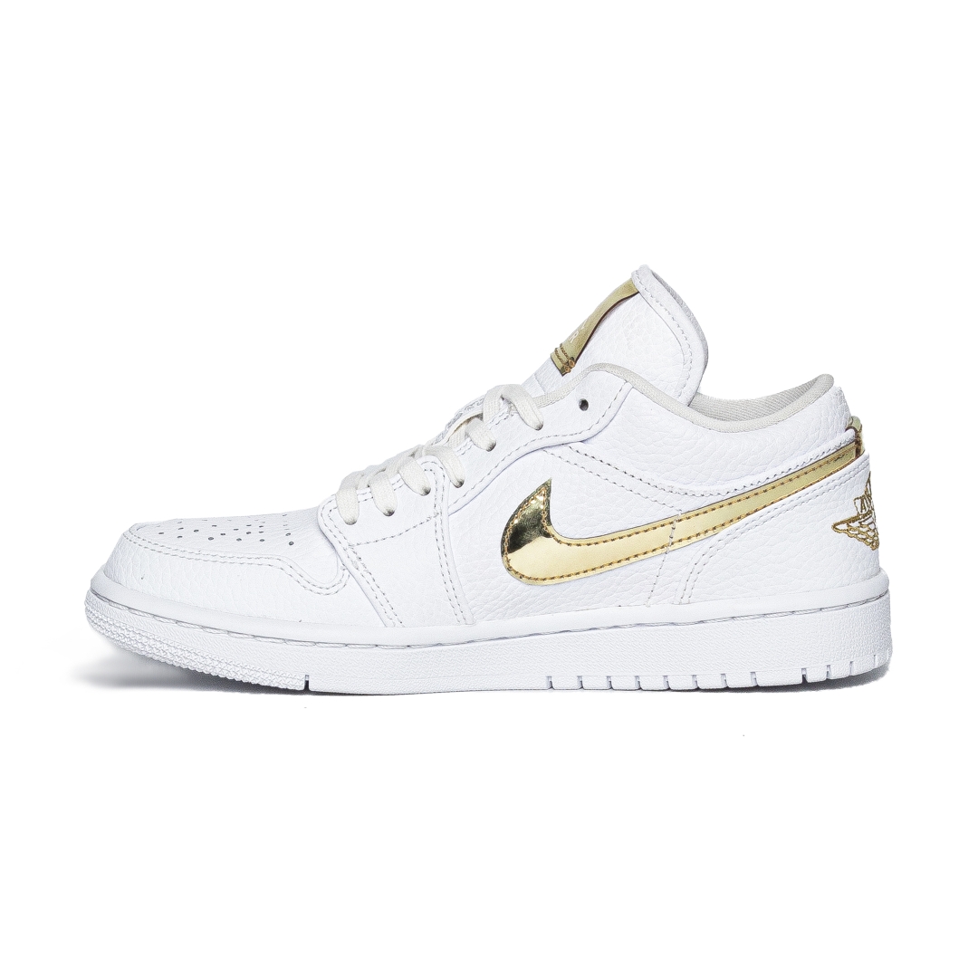 Nike Air Jordan 1 Low White Metallic Gold CZ4776-100