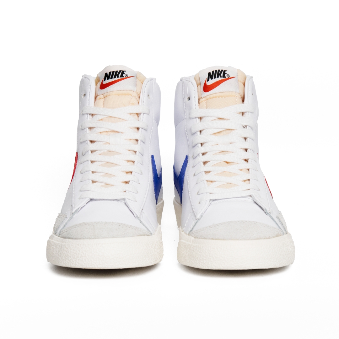 Nike Blazer Mid 77 Vintage Mismatched Swoosh Blue Red BQ6806 117