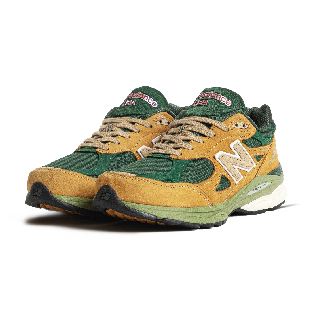 New Balance 990v3 MiUSA Teddy Santis Tan Green M990WG3
