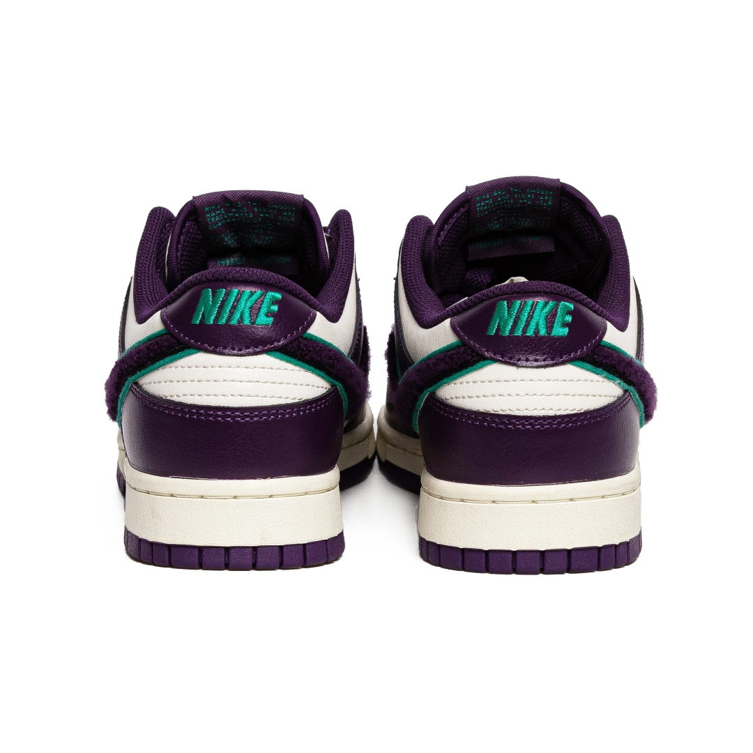 Nike Dunk Low Chenille Swoosh Sail Grand Purple DQ7683 100