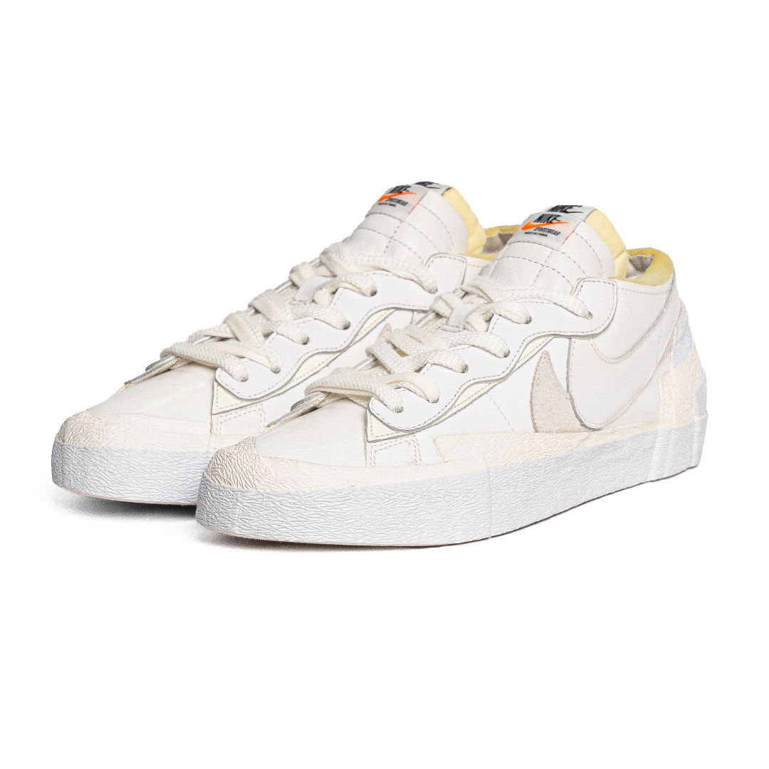 Nike Blazer Low x Sacai White Patent Leather DM6443-100