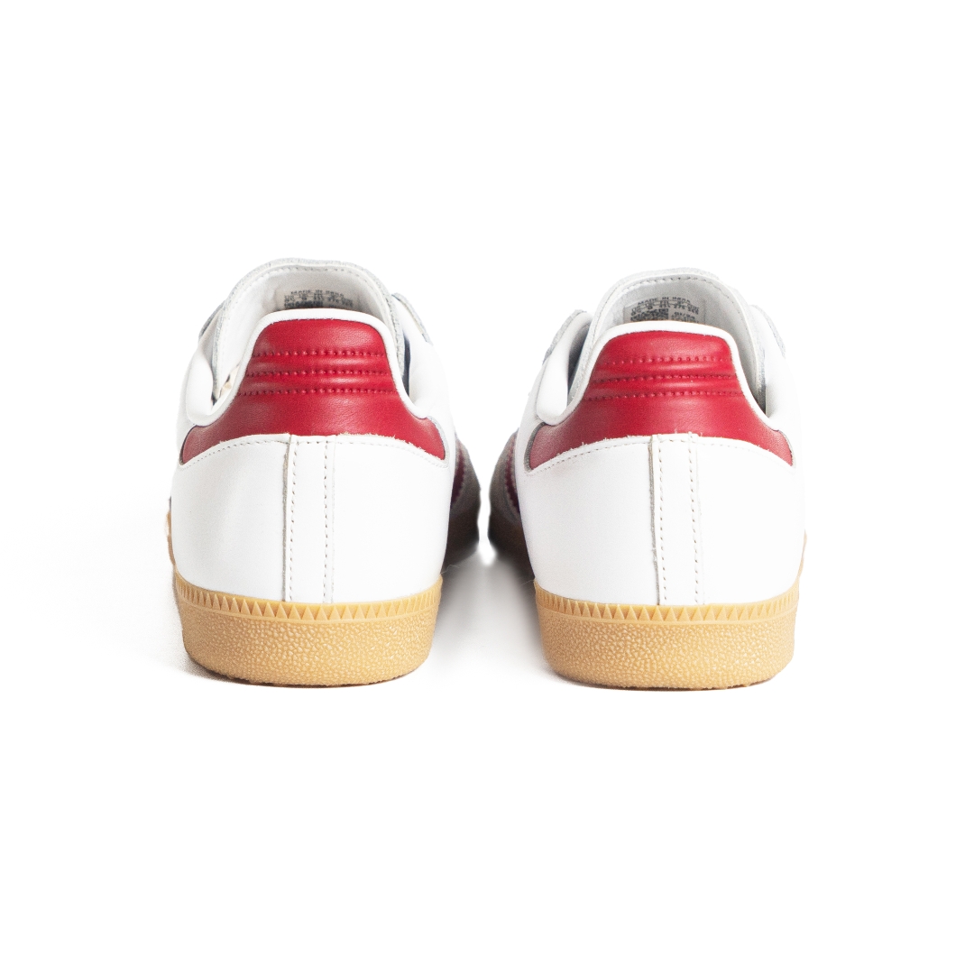 ADIDAS SAMBA OG J ‘WHITE COLLEGIATE BURGUNDY GUM’ IE1330