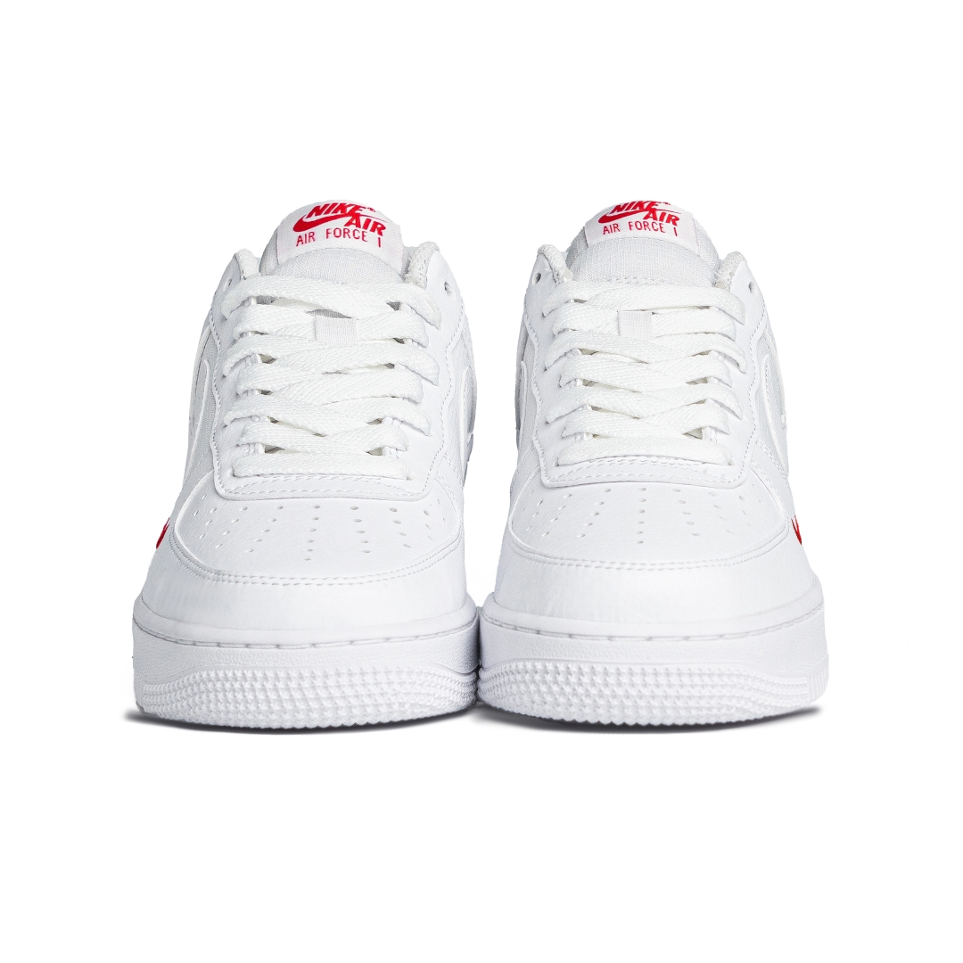 Af1 07 White University Red - FZ7187-100