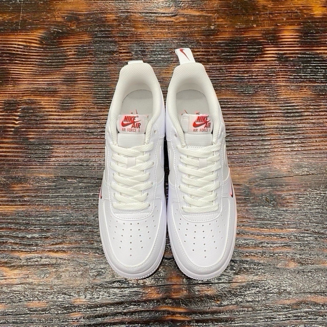 AF1 LOW WHITE UNIVERSITY RED DS