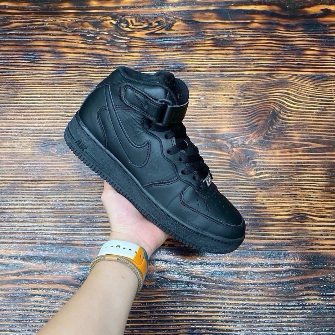 Af2218 - AF1 Mid All Black - 40