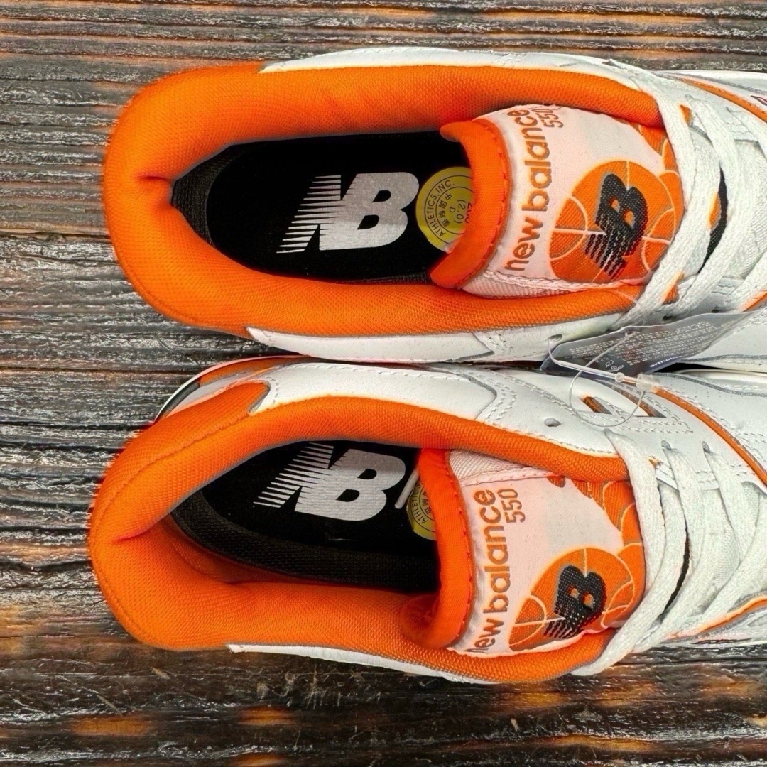 cs2690 - NBL550 WHITE ORANGE DS FB - 41.5