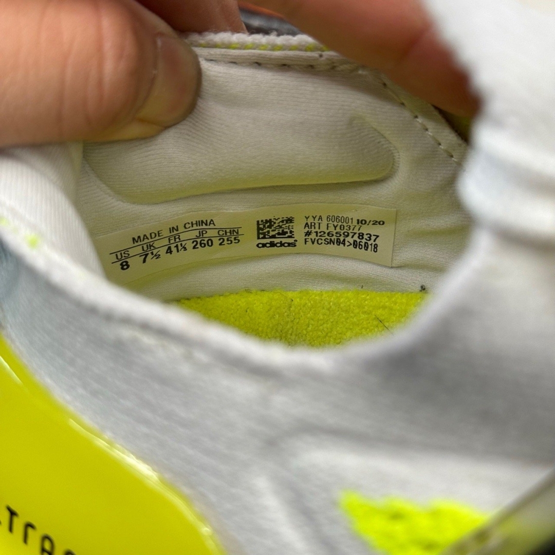 cs3675 - Ultraboost 21 White Solar Yellow - 41