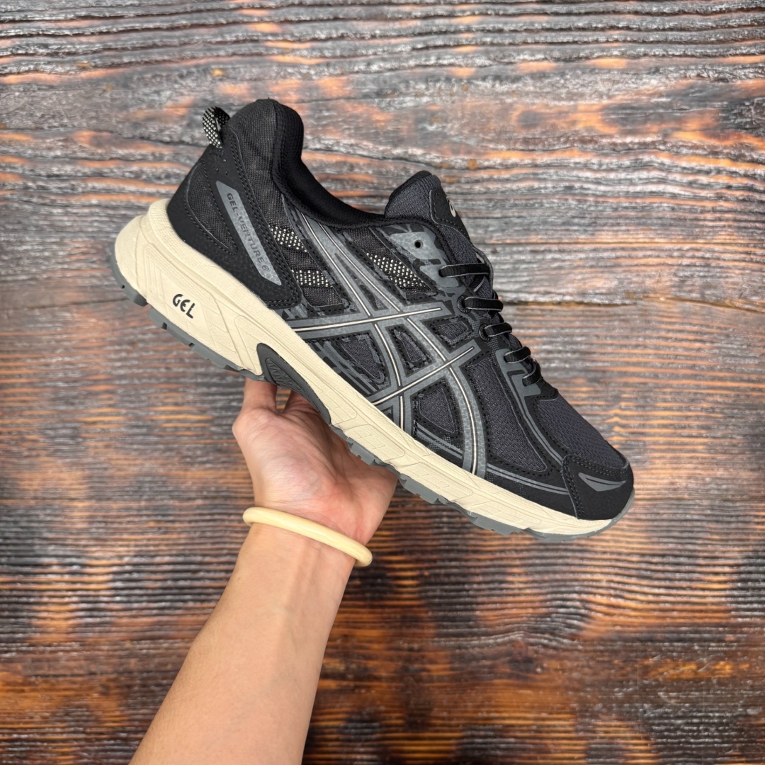cs3775 - Asics Gel Venture 6 Black Gray - 43.5