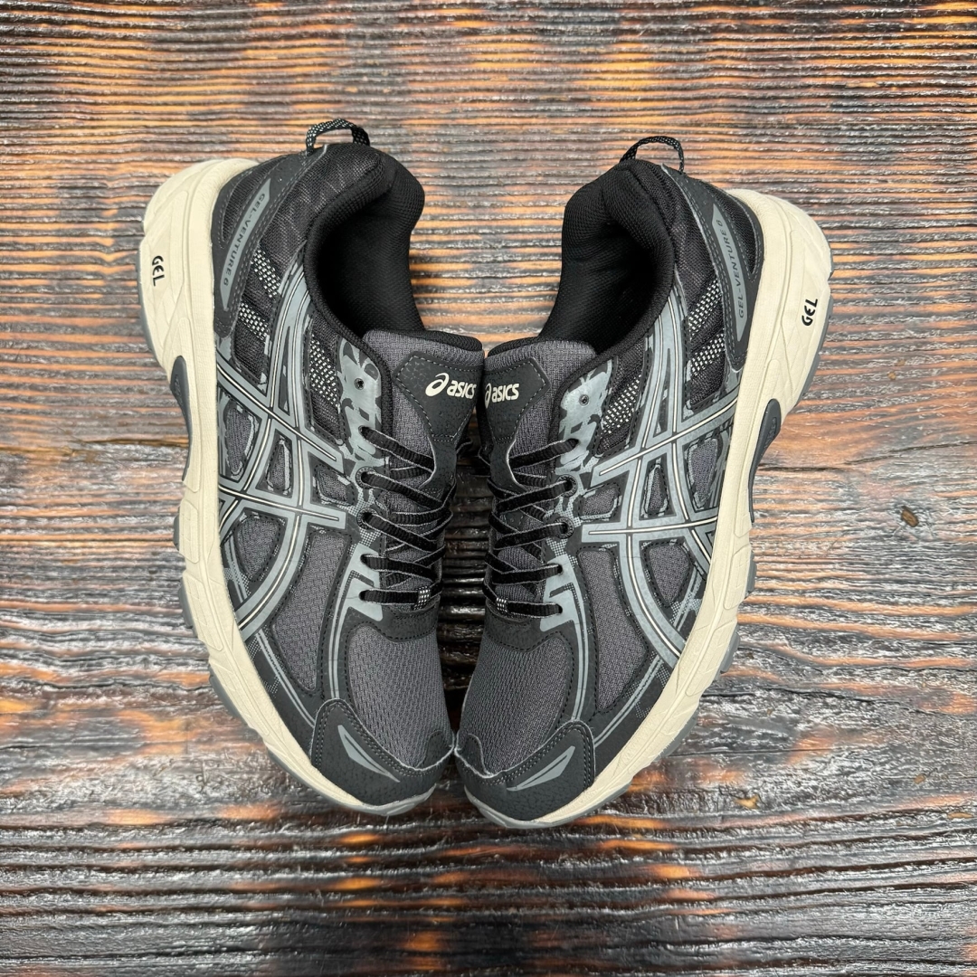 cs3775 - Asics Gel Venture 6 Black Gray - 43.5