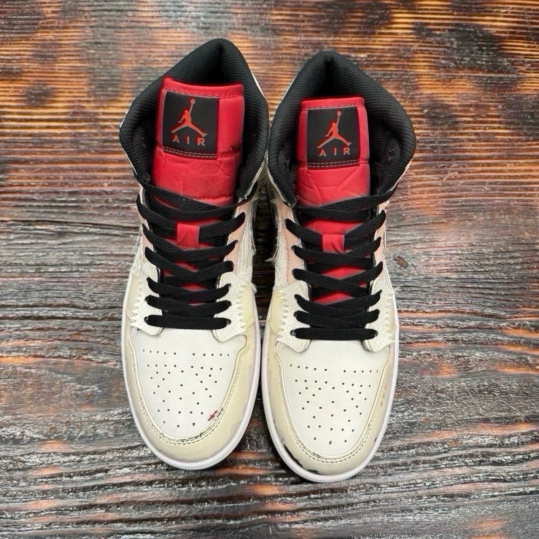 jd2744 - 1S Mid Bred Toe Cus - 43