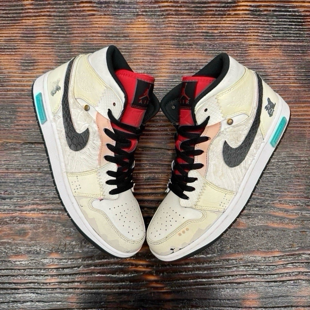 jd2744 - 1S Mid Bred Toe Cus - 43