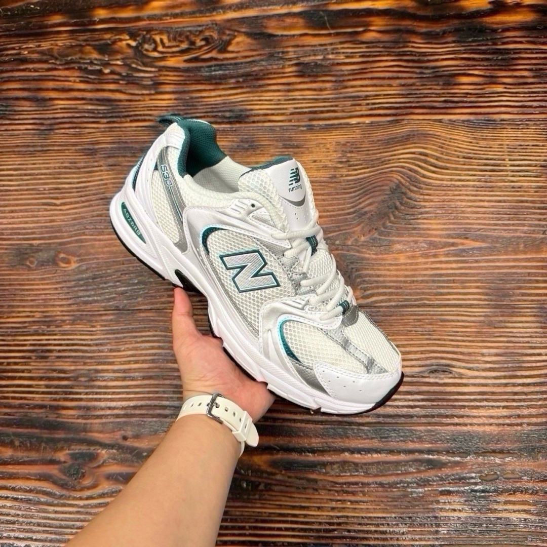 NBL530 WHITE SILVER GREEN DS