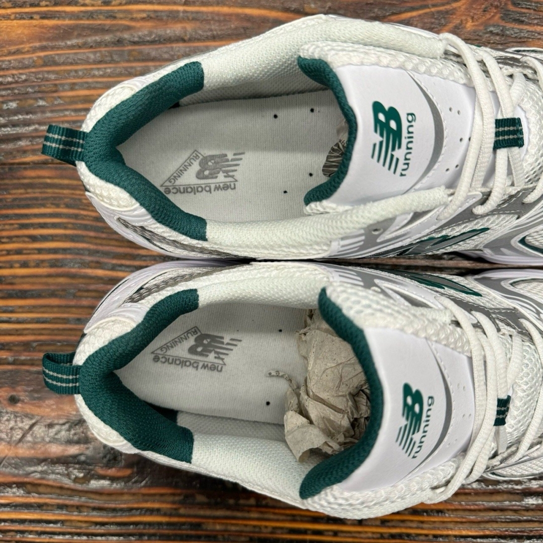 NBL530 WHITE SILVER GREEN DS