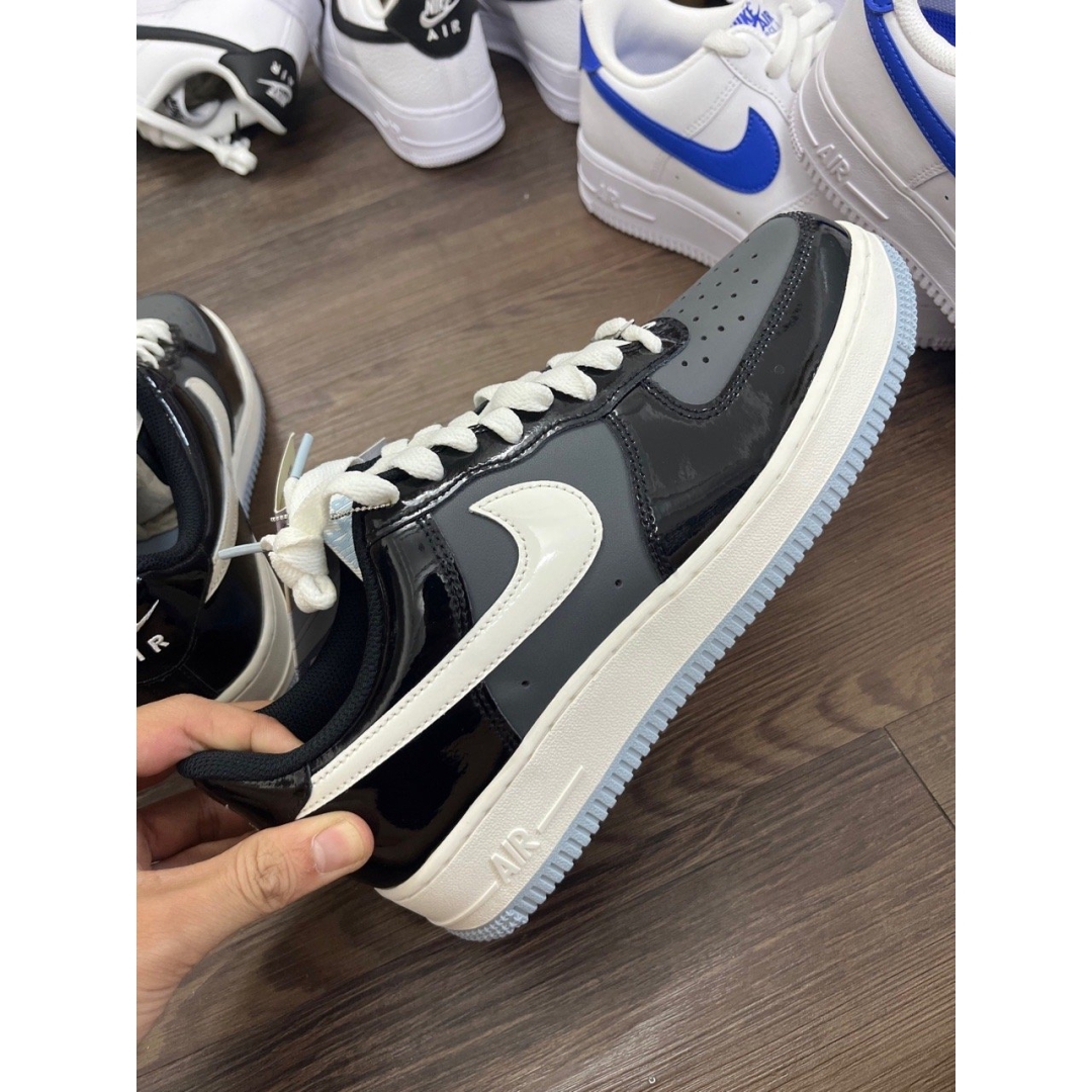 IB7676001 AF1 LOW BLACK IRON GREY DS