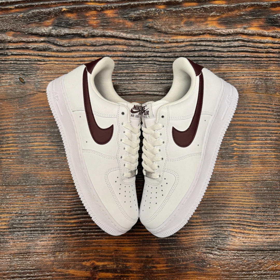FJ4146112 AF1 LOW WHITE BURGUNDY DS