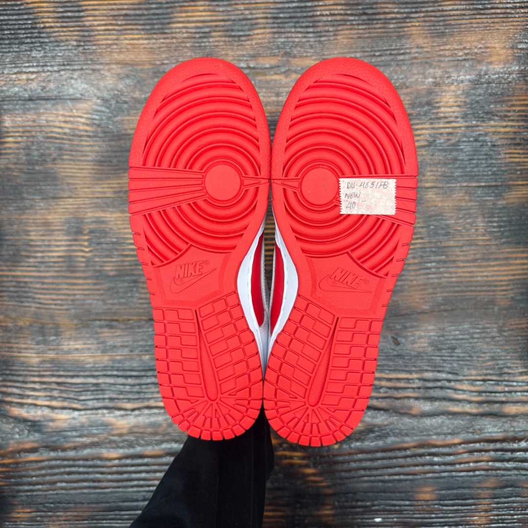 DU465 - NIKE DUNK WHITE UNIVERSITY RED DS FB - 40