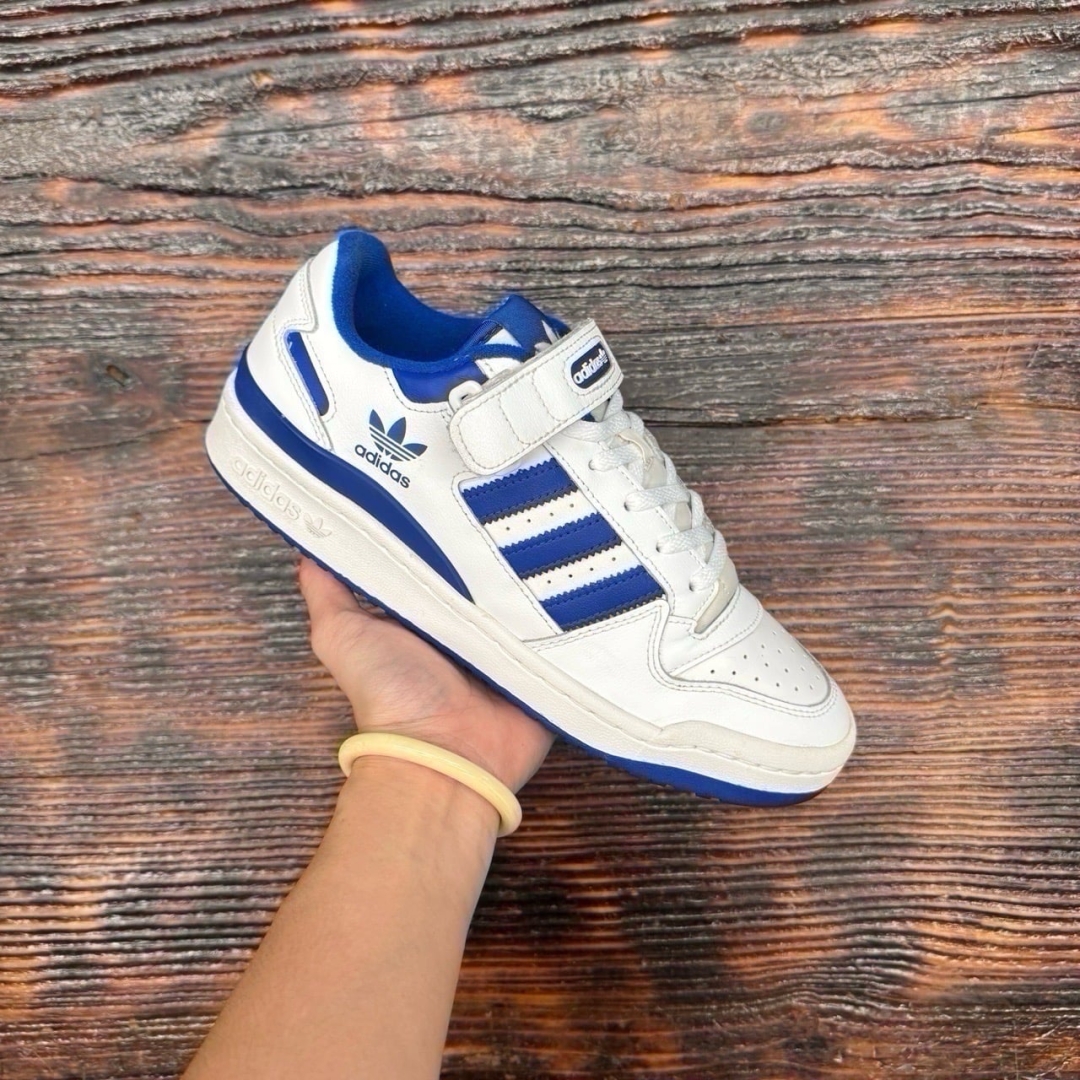 CS4147 - ADIDAS FORUM LOW WHITE BLUE - 41
