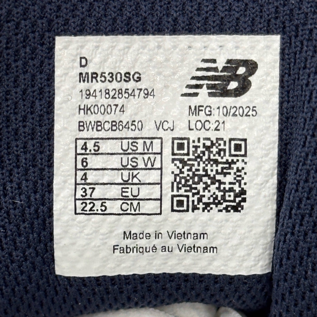 CS4186 - NEWBLANCE 530 SILVER NAVY DS - 37