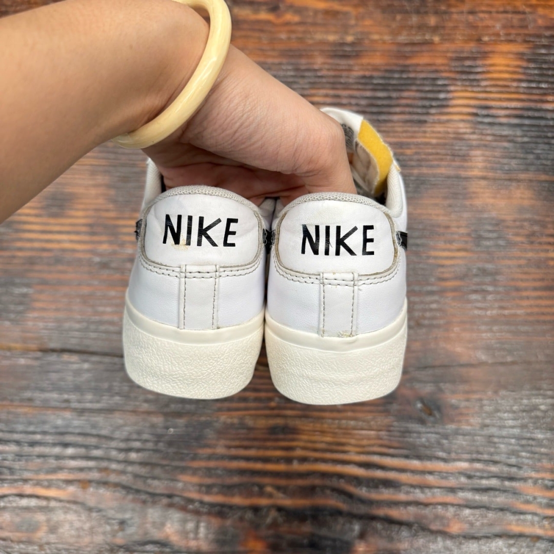 CS4264 - NIKE BLAZER FLATFORM WHITE BLACK - 38