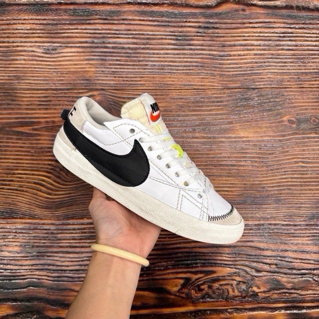 CS4279 - NIKE BLAZER LOW JUMBO WHITE BLACK - 40