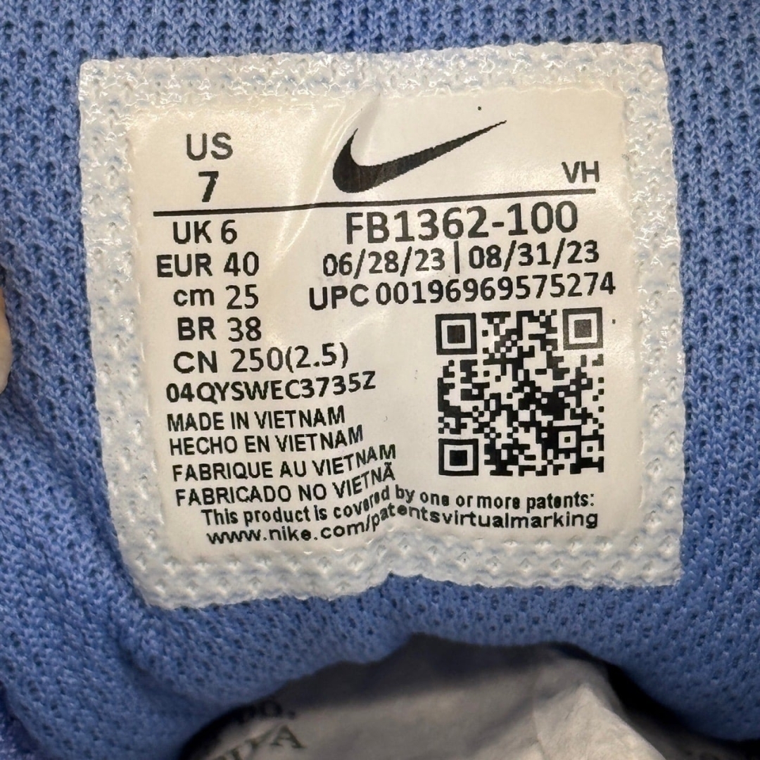 CS4334 - NIKE FULL FORCE WHITE BLUE - 40