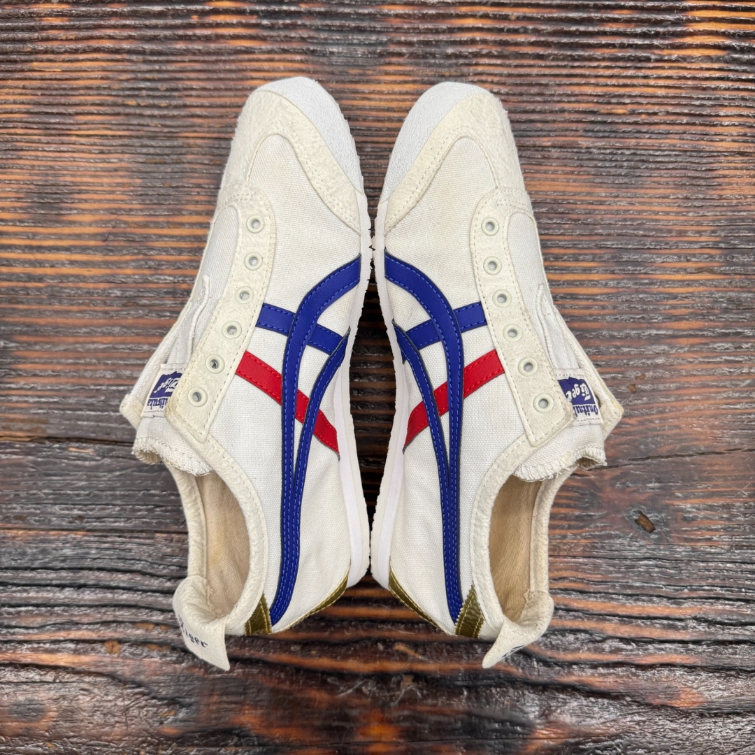 CS4382 - ONITSUKA TIGER MEXICO 66 SLIPON WHITE BLUE - 37,5