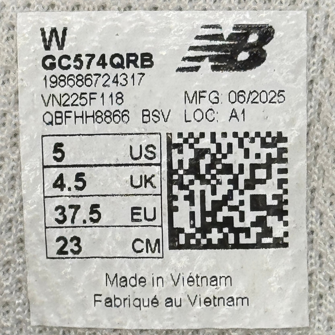 CS4452 - NEWBALANCE 574 BLACK BLUE DS FB