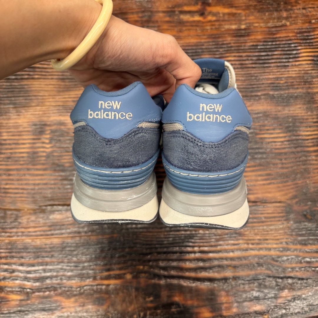 U574LGDI NEWBALANCE 574 BLUE WHITE DS FB