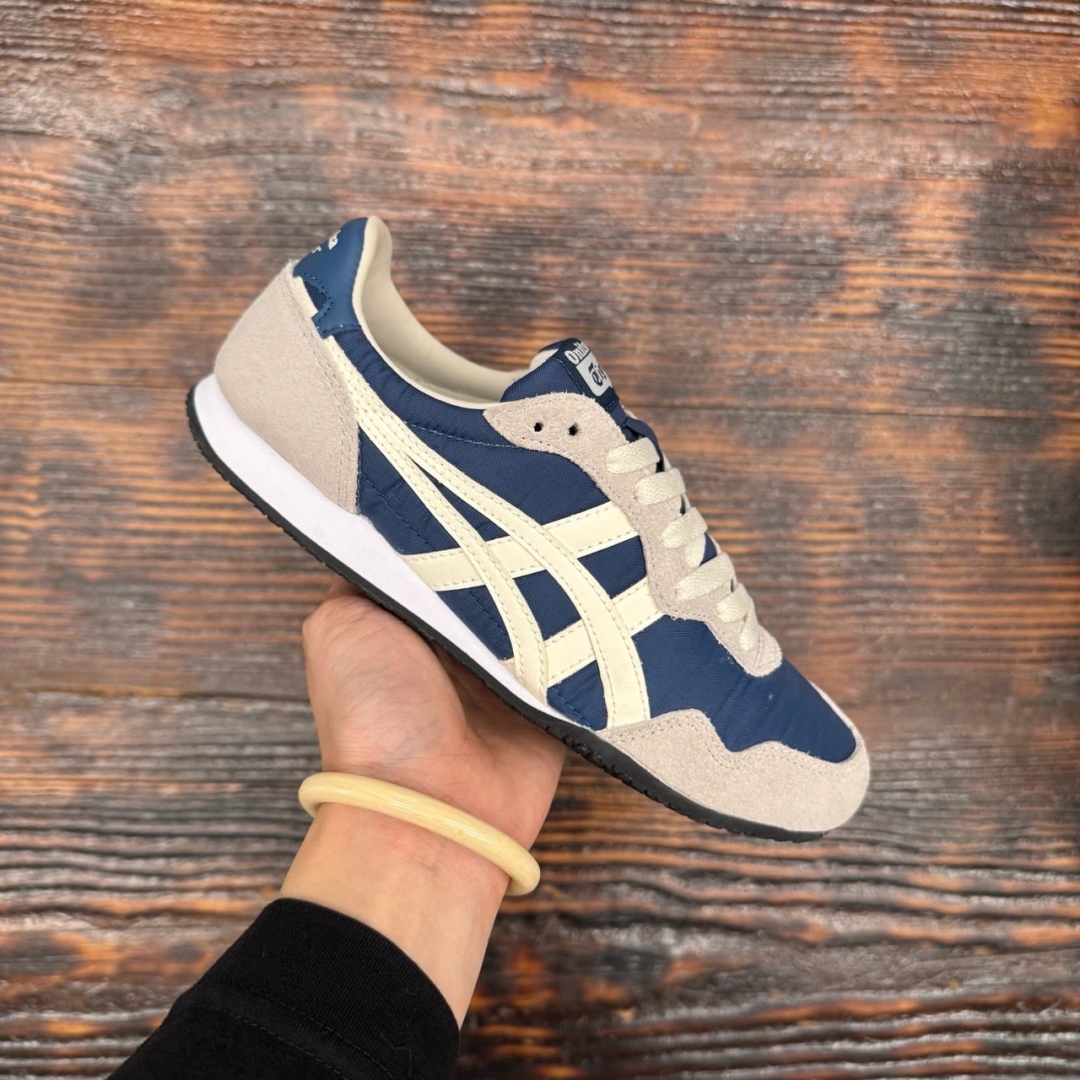 CS4740 - ONITSUKA TIGER SERRANO NAVY LN FB - 36