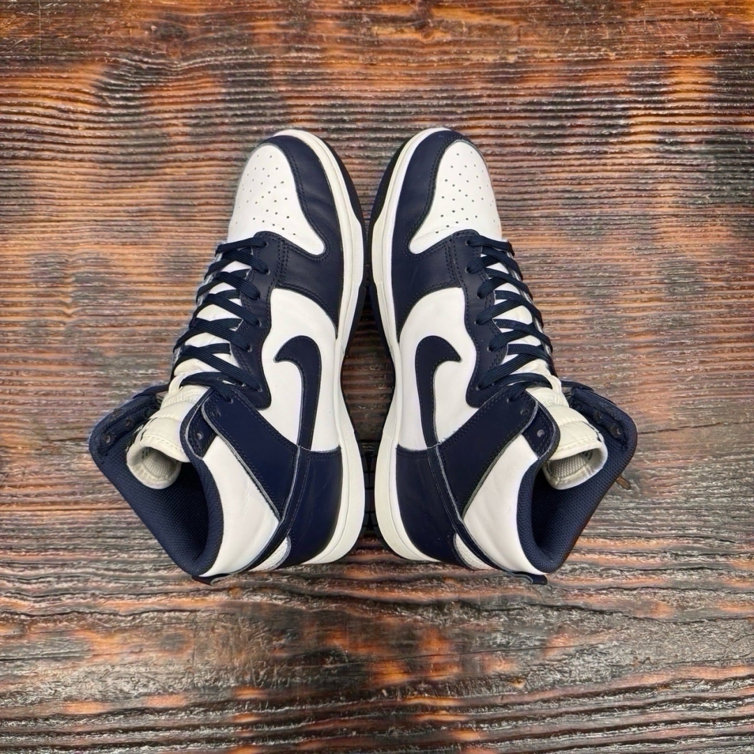 DU510 - DUNK HIGH WHITE NAVY - 42,5