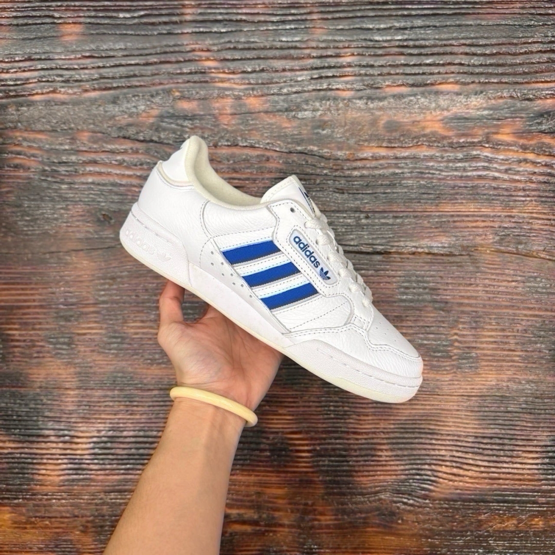 CS4757 - ADIDAS CONTINENTAL 80 STRIPES WHITE BLUE DS FB