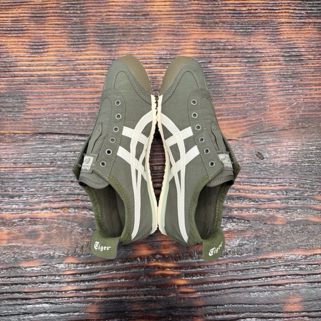 CS4760 - ONITSUKA TIGER MEXICO 66 SLIP ON OLIVE LN FB - 36