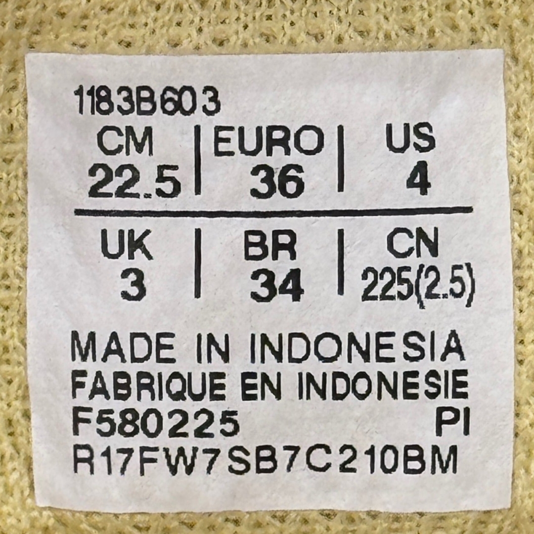 CS4764 - ONITSUKA TIGER MEXICO 66 SLIP ON YELLOW CREAM LN FB - 36