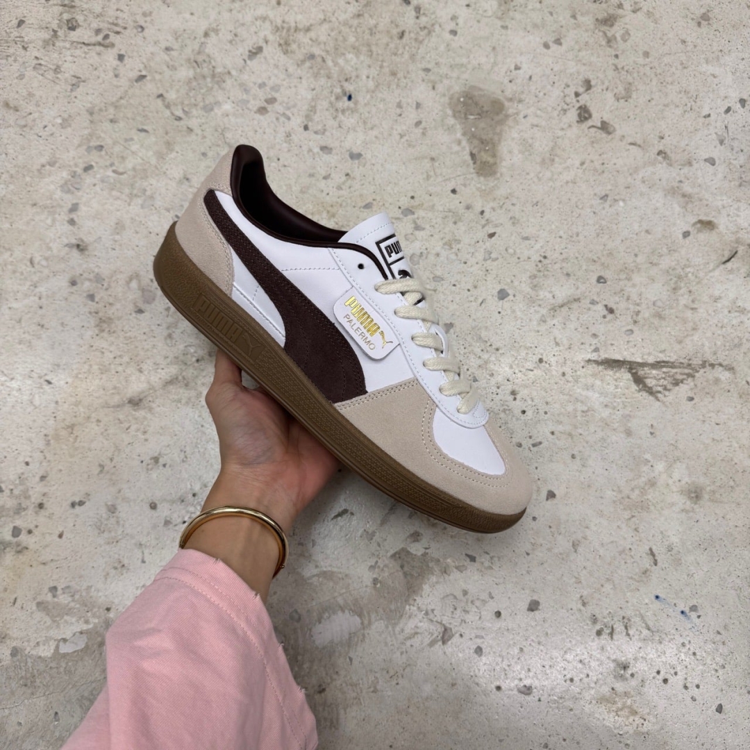 T826CS17 - PUMA PALERMO BROWN WHITE GUM DS FB - 43