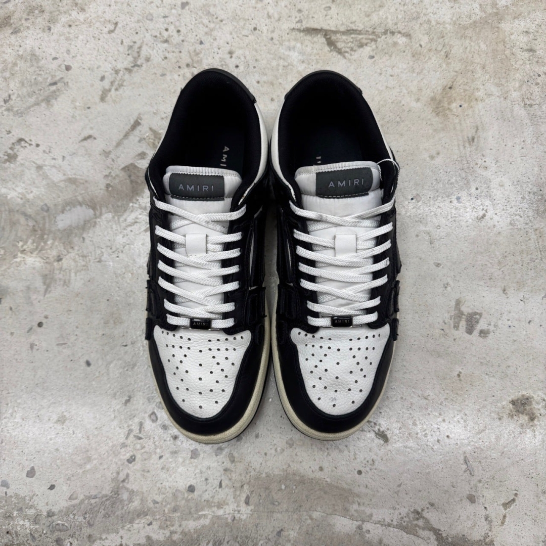 T826CS21 - AMIRI SKEL TOP LOW BLACK WHITE FB - 42