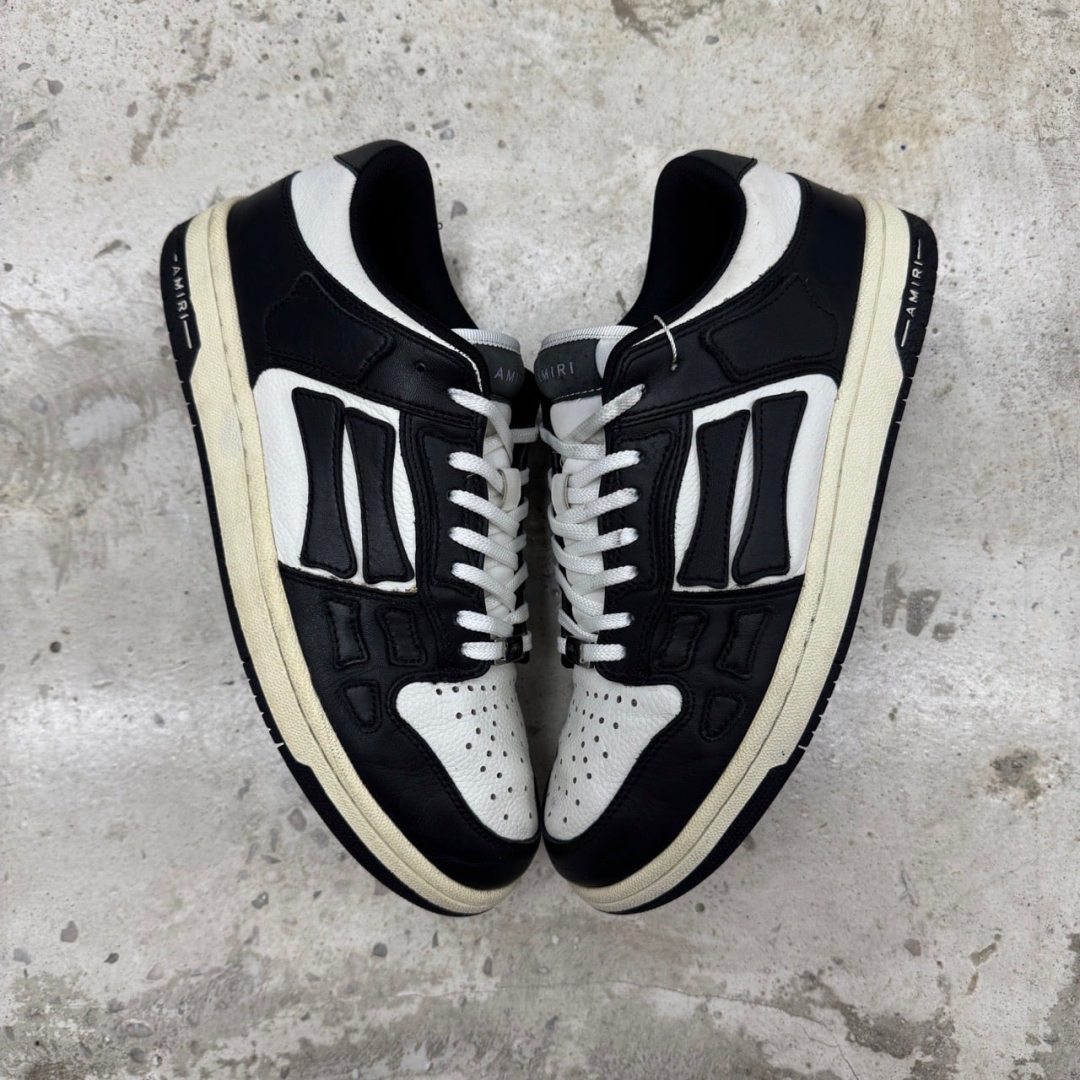 T826CS21 - AMIRI SKEL TOP LOW BLACK WHITE FB - 42