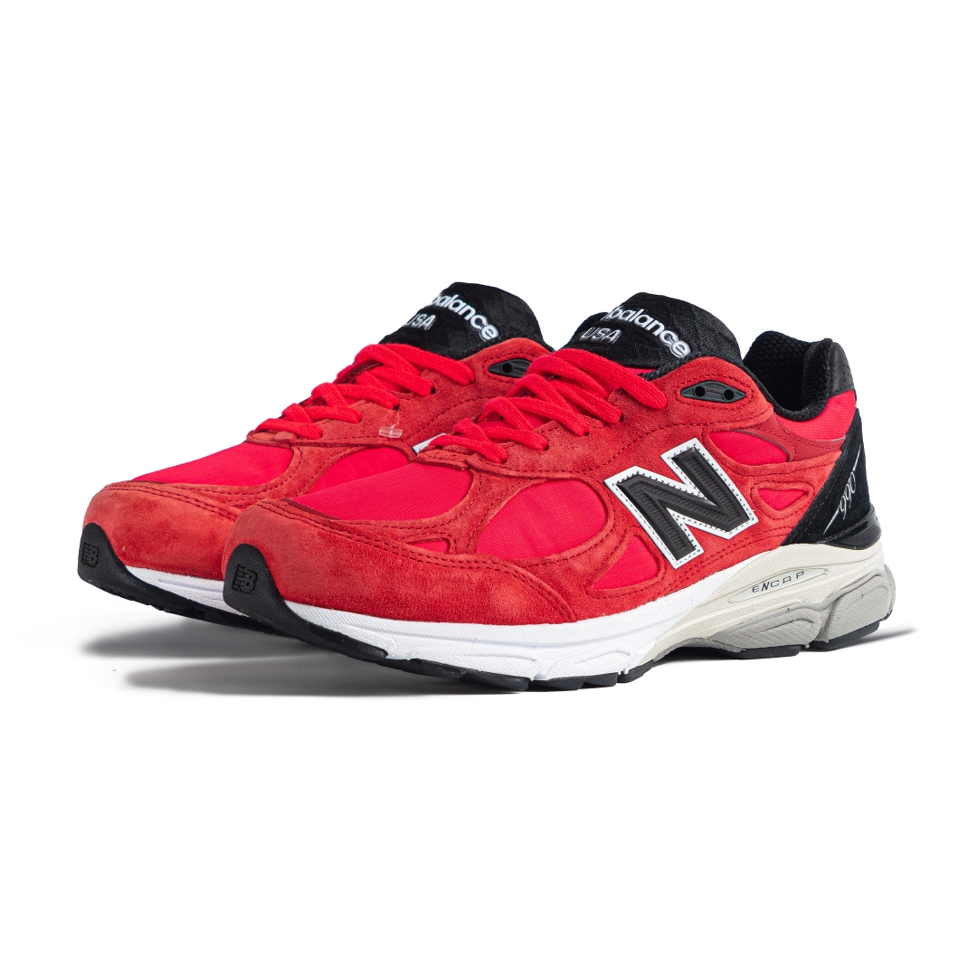 New Balance 990v3 Made In USA Red Suede - M990PL3