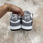 T526CS48 - BAPE SK8 STA BLACK WHITE GREY DS FB - 9