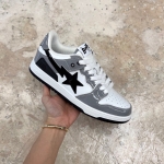 T526CS48 - BAPE SK8 STA BLACK WHITE GREY DS FB - 9