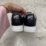 T826CS13 - BAPE STA BLACK WHITE - 8.5