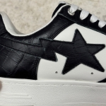 T826CS13 - BAPE STA BLACK WHITE - 8.5