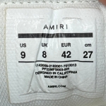 T826CS21 - AMIRI SKEL TOP LOW BLACK WHITE FB - 42