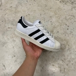 T826CS62 - ADIDAS SUPERSTAR 82 WHITE BLACK DS