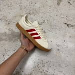 IF7108 - ADIDAS VL COURT 2.0 BEIGE RED DS FB