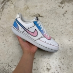 T926CS51 - NIKE COURT VISION WHITE BLACK CUSTOM - 43