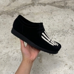 T926CS173 - CLARKS WALLABEE BLACK SUADE CUSTOM FB - 42