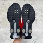 1026CS75 - NIKE SHOX R4 UNIVERSITY RED BLACK - 45
