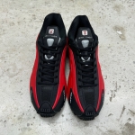 1026CS75 - NIKE SHOX R4 UNIVERSITY RED BLACK - 45